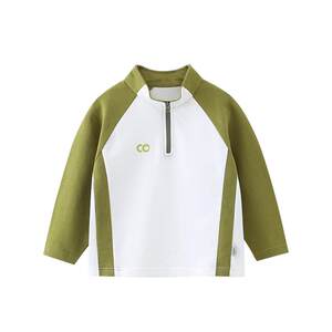 
[Golf Series][Quick-drying Antibacterial] Qiqi Bear Boy T-shirt Long Sleeve Spring and Autumn Style Half-Planted Baby Sports