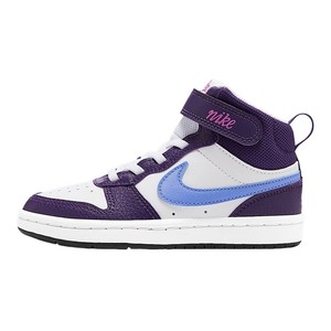 
NIKE Nike children's shoes COURT sports shoes retro basketball shoes Velcro mid-cut sneakers CD7783-106