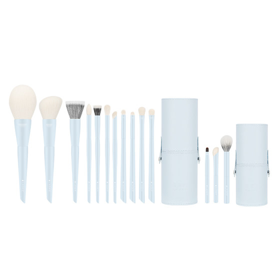 
LADES/Landis 14 pcs long on hand 2.0 makeup set brush eye shadow spread color brush animal hair buy big and get small
