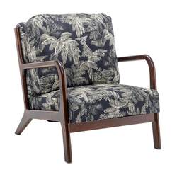 Calico solid wood B&B cafe sofa chair