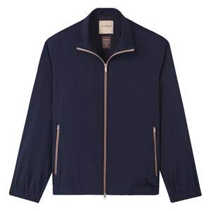 
[Water-repellent, anti-wrinkle and easy to care for] CULTUM high-density windproof men's business travel silhouette stand-up collar jacket