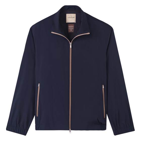 
[Water-repellent, anti-wrinkle and easy to care for] CULTUM high-density windproof men's business travel silhouette stand-up collar jacket