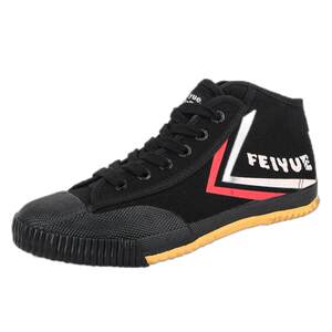 Leap shoes black mid-top small white shoes middle-end high school entrance examination fitness exercise martial arts running shoes
