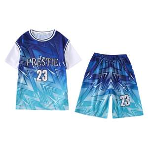 
Boys summer quick-drying basketball suit 2026 new medium and large children short-sleeved summer thin children's sports uniform