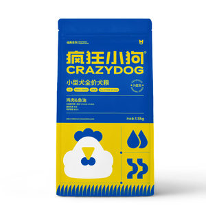 Crazy puppy grain Little blue bag Teddy Bieki Corki special small dogs into dog puppies universal dog food