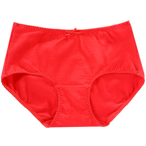 
Jie Liya red underwear for women's birth year pure cotton red birth year mother's middle-aged and elderly loose women's pants