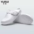 Nhật Bản Chống Thấm Nước EVA Phẫu Thuật Giày Lười Dép Văn Phòng Giày Đầu Bếp Y Tá Bác Sĩ Bao Đầu Dép Phòng Điều Hành