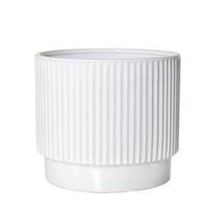 
Flower pot ceramic household white simple living room Phalaenopsis special light luxury high-quality large-diameter tiger pirano potted plant