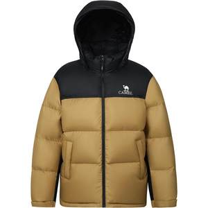 
Camel Down Jacket Men Winter 2025 Hooded Short Thickened Bread Jacket Outdoor Cold Warm Jacket Women