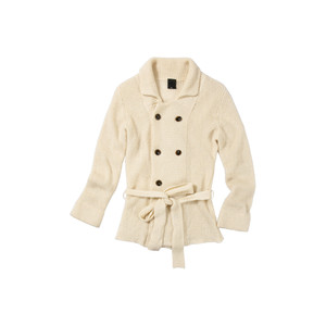 
CycleDocument Mohair Cardigan Sweater Women's Retro Lapel Double Breasted Waist Lace Lace Knitted Jacket