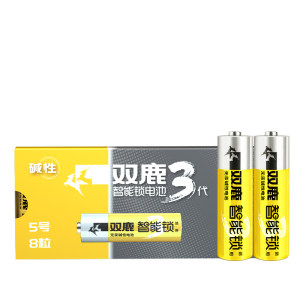 Double Lu Electronic Lock Fingerprint Lock Applicable Battery Password Lock 1.5V Alkaline No. 5 Battery Security Door Smart Door Lock Children's Toy Remote Control Gas Meter AA No. 5 Dry Battery No Liquid Leak