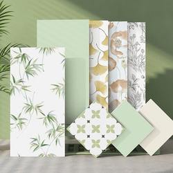 Nioha Style 400X800 French Bamboo Pattern Tiles Kitchen Bathroom Tiles Bathroom Wall Tiles Poppy Pattern