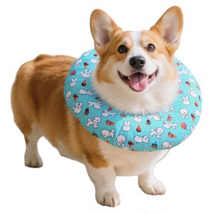 
Pet dog headgear Elizabeth circle soft anti-licking feet Corgi Shiba Inu adjustable shame circle sterilization supplies
