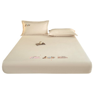 
Jialiya Class A milk velvet bed sheet plus velvet mattress protector winter coral velvet bedspread single piece single bed cover