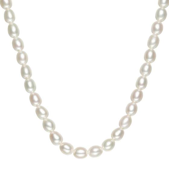 Saturday Fortune S925 Silver Pearl Necklace Women's Millet Beads Elegant Freshwater Pearl Necklace as a Holiday Gift for Your Girlfriend