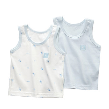 Tongtai small vest suspender pure cotton girl boy baby 2 pieces