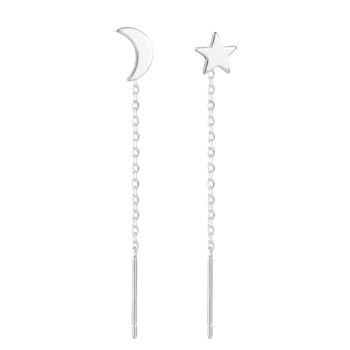 s925 silver ear wire for ear piercing, simple and fresh