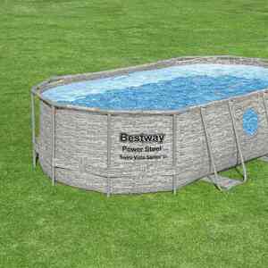 
Bestway56714 Elliptical bracket window pool set thickened outdoor paddling pool home swimming pool