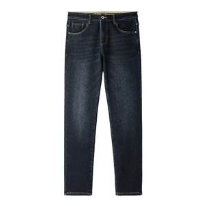 
HLA/Heilan House Yi Xin is winter jeans 25 autumn and winter new washed plus velvet thickened straight pants for men