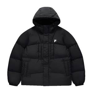 
FILA FUSION Fashion Couple Down Jacket 2025 Winter New Loose Warm Hooded Jacket