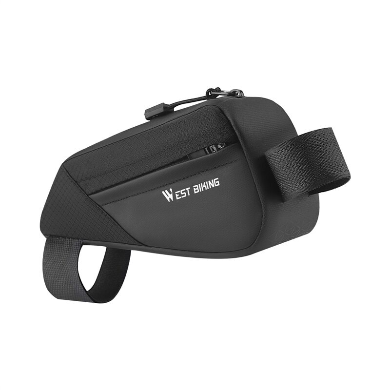 Sac De Cadre Avant WEST BIKING, Coque Dure, 1,5 L, Noir, étanche Et Tactile