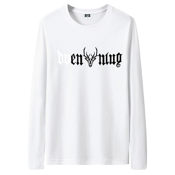 
NASA Xinjiang cotton pure cotton T-shirt men's long-sleeved teenager round neck casual versatile top spring and autumn base shirt trend