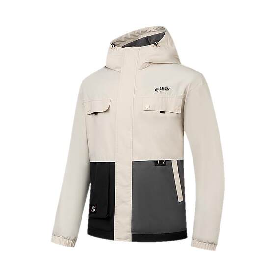 Jordan woven thick jacket for boys loose hooded 2025 winter new style shopping mall same style water-splashing and anti-static