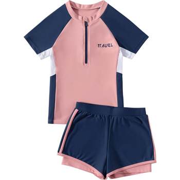 Girls' Zhongda Children's Double -Layer Swimming Swimsuit
