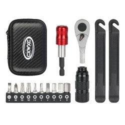 CXWXC Multifunctional Portable Mini Two-Way Ratchet Wrench Mountain Road Bike Repair Tool Set
