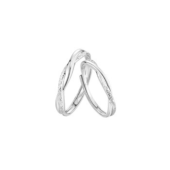 Cartilo Infinite Attached Couple Ring A pair of design ring birthday gift for boyfriend and girlfriend
