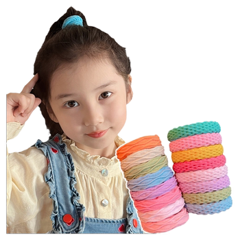 
Children's colorful hair ties that won't hurt ponytail hair ties