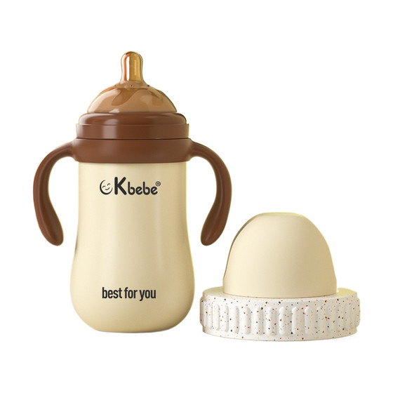 ckbebe insulation bottle 316 stainless steel duck-billed pacifier baby insulation learning cup with straw 1 year old baby
