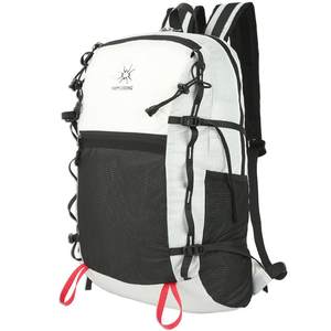 
Shanmu Mountain Foldable Backpack Women's Large Capacity Outdoor Pack Men's Chest Buckle Waterproof External Jacket Mountain Series 27-liter New