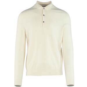 
GOBI Gobi spring and autumn lapel casual long-sleeved loose premium sweater cashmere men's polo shirt sweater MK06