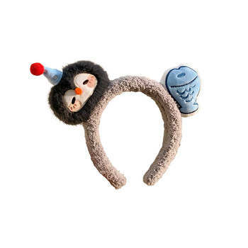 
Cute creative penguin fish plush headband