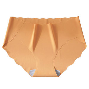 Warling panties Women's antibacterial pure cotton crotch shorts Girls in summer thin air -breathable ice silk middle waist trousers head