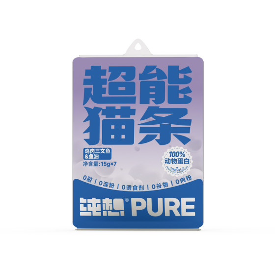 
Pure Want Staple Food Cat Bars Snacks Full Price Cat Wet Food Replenishing Fish Oil Pet Nutrition Wet Food Interactive Fresh Meat Bars