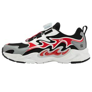 
Xtep children's shoes in autumn new mid-large children's knob button casual shoes children's sneakers boys' soft sole anti-slip shoes