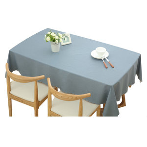 Nordic Japanese solid color dining tablecloth rectangular anti -scald waterproof PVC coffee table plastic table