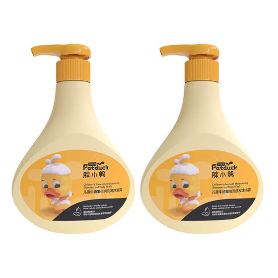 Little Raccoon Children's Shower Gel Two-in-One Baby Bath Shampoo Baby Family Moisturizing 3-6-12 years old genuine
