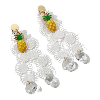 Korean earrings ZENGLIU lace sexy
