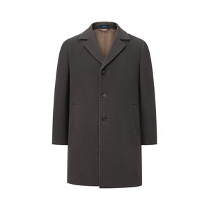 
BONI/Boni autumn and winter new business all-wool woolen coat mid-length woolen coat for men BQ738211B
