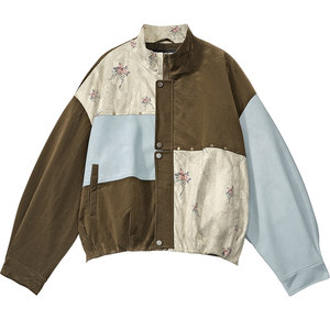 
Fairy's Pocket PU Leather Spliced Suede Jacket Women's 2026 Early Spring New High-Quality Contrast Color Loose Jacket