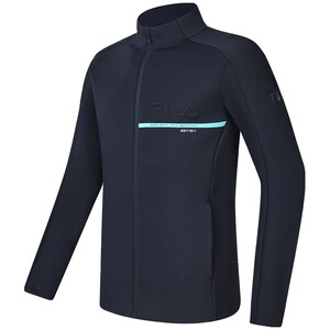 
FILA official flagship men's long-sleeved sports jacket 2024 spring fitness stand collar top jacket