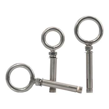 304 stainless steel welded ring expansion screw belt ring hook ring lengthening universal expansion bolt
