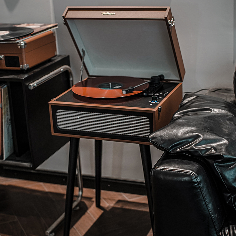 Didatime流淌时光复古欧式LP黑胶唱片机留声机老式电唱机客厅摆件