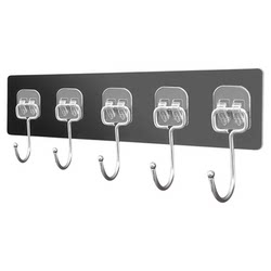 Transparent row six-link powerful viscose hook