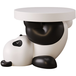 Creative Cute Panda Shoe Changing Stool Home Accessories Entrance Living Room Children's Room Floor-standing Ornaments Housewarming Gift