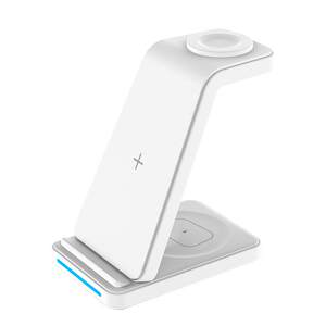 
Three-in-one wireless charger suitable for Huawei Mate80ProP60PuraX Honor 7 mobile phone FreeBudsPro2 headset Watch4GT5GT6 watch multi-function vertical fast charging bracket