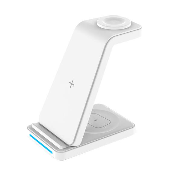 
Three-in-one wireless charger suitable for Huawei Mate80ProP60PuraX Honor 7 mobile phone FreeBudsPro2 headset Watch4GT5GT6 watch multi-function vertical fast charging bracket